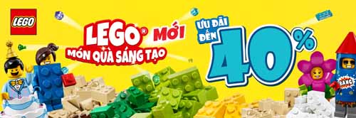 Lego khuyến mãi 40%